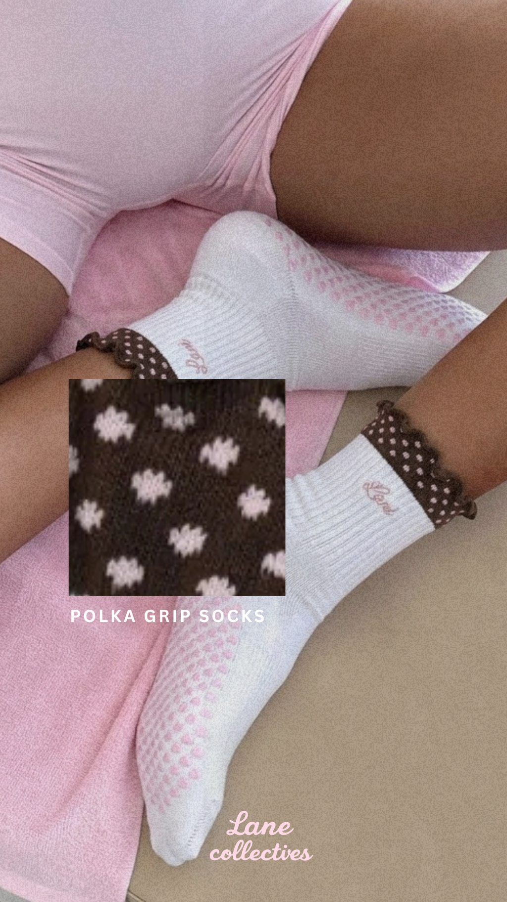 Polka Grip Socks