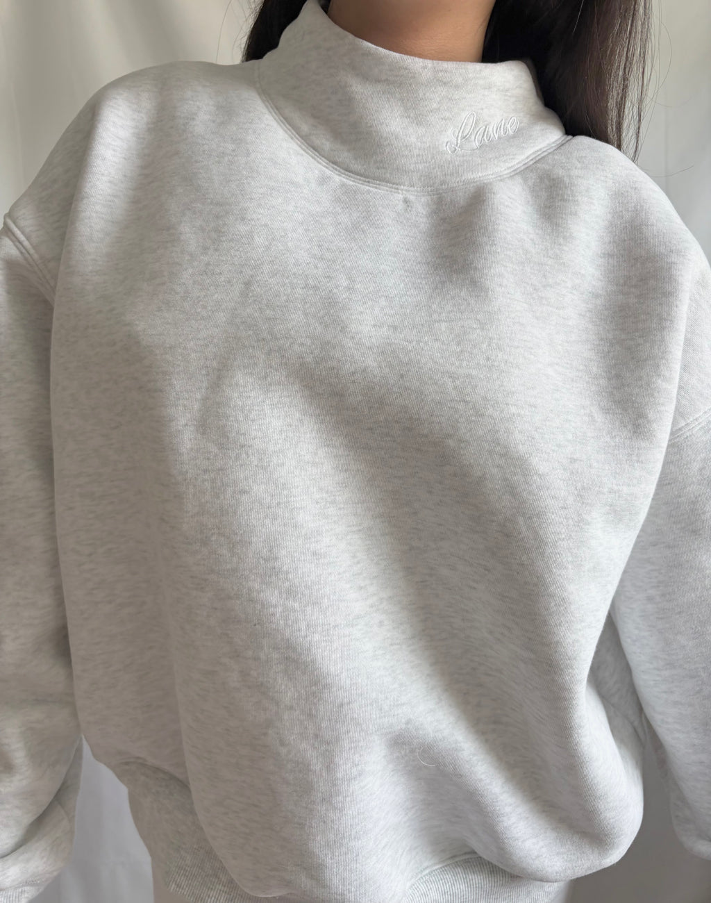 Lane Heather Mock Neck