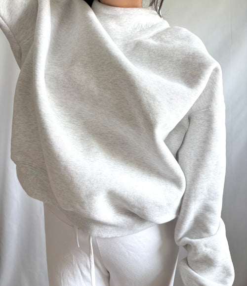 Lane Heather Mock Neck