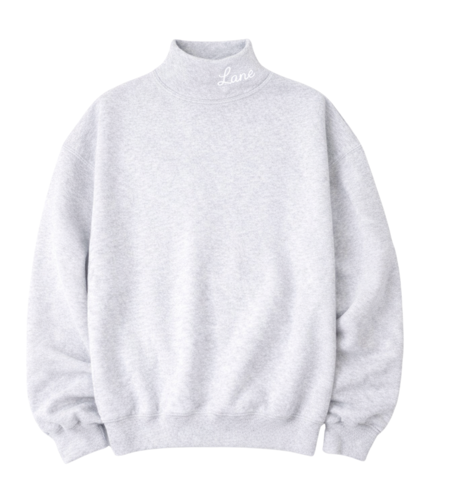 Lane Heather Mock Neck